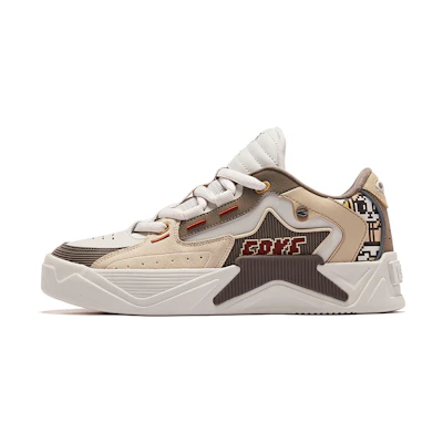ERKE Battery Low Top Skate Shoes 'Starshine Grey Panda'