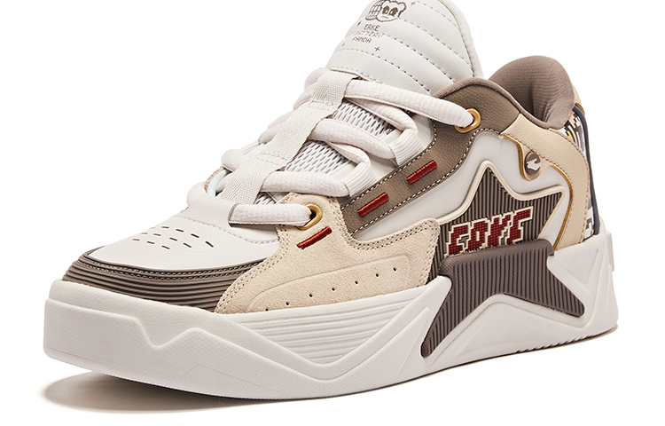 ERKE Battery Low Top Skate Shoes 'Starshine Grey Panda' 圖 3