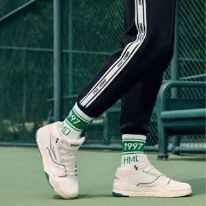 ERKE Sepatu Papan Mid 'Putih Hijau' 51123301009-003 Cheap ERKE Sepatu Papan Mid 'Putih Hijau' 51123301009-003