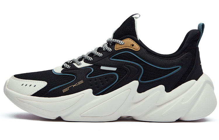 ERKE Casual Low-Top Sneakers 'Black Blue'