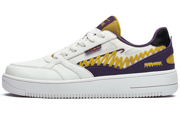 ERKE Casual Skate Shoes 'Logo Graffiti White Purple'