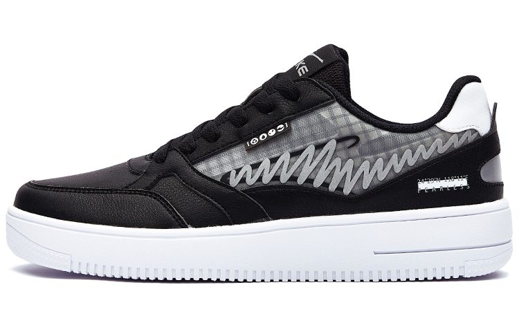 ERKE Casual Skateboard Shoes 'Graffiti Black White'