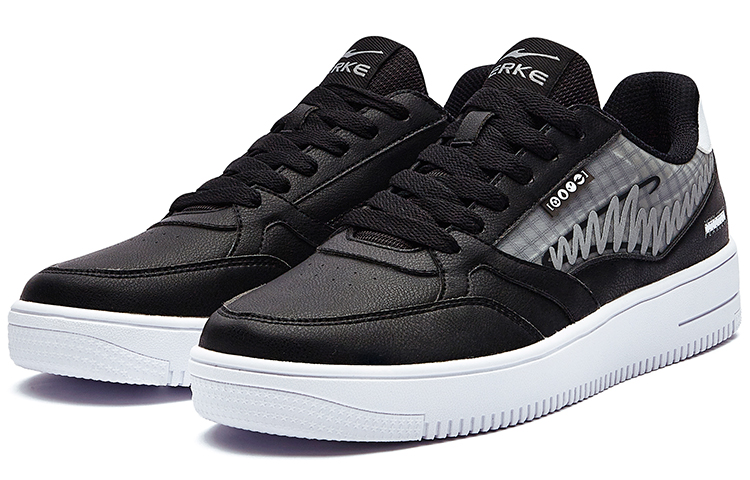 ERKE Casual Skateboard Shoes 'Graffiti Black White' 圖 3
