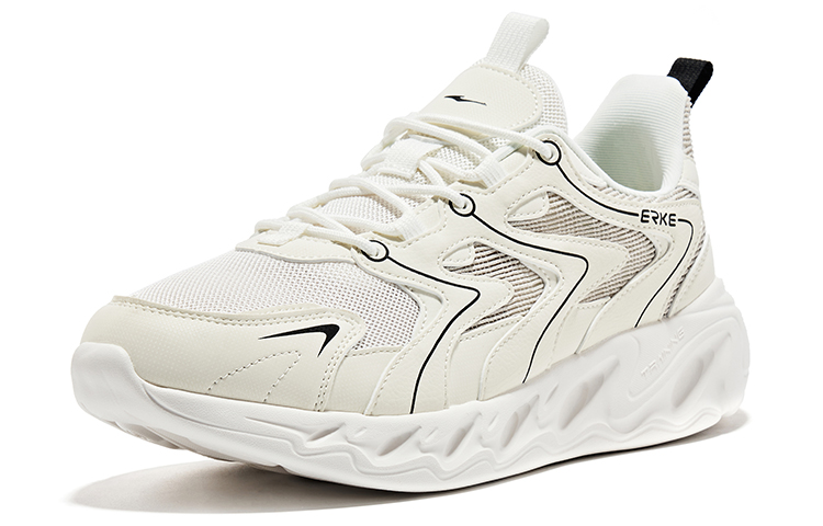 ERKE CMFT Low Training Shoes 'Micro Crystal White Black' 圖 3