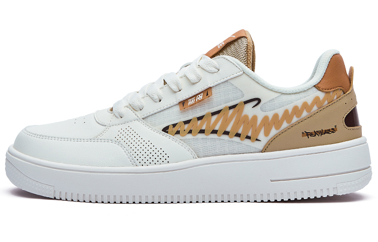 ERKE Erxingao Casual Low 'White Light Brown Graffiti'