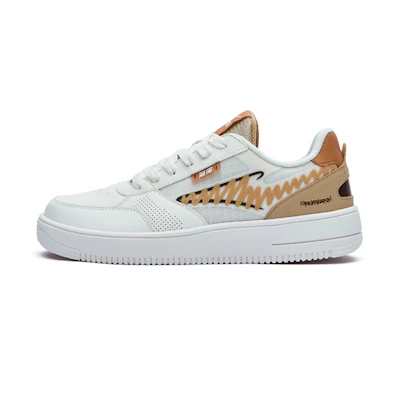 ERKE Erxingao Casual Low 'White Light Brown Graffiti'