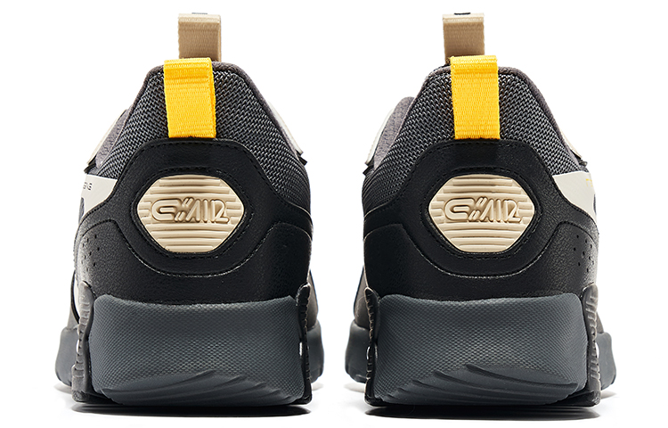 ERKE Erxleben Casual Low Top Running Shoes 'Carbon Grey Sunlight Yellow' 圖 4