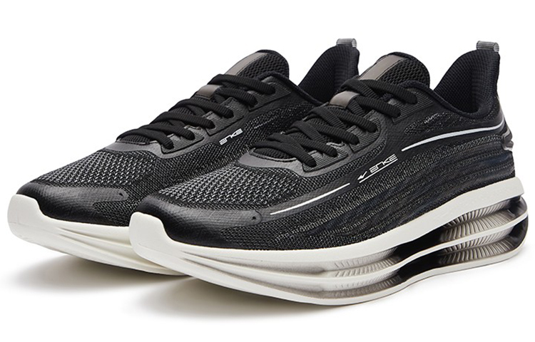 ERKE Erxleben CMFT Soft Sole Low Top Running Shoes 'Black Grey' 圖 2