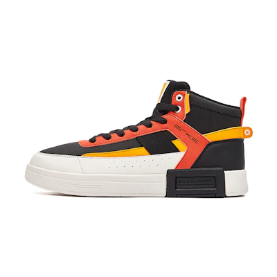 ERKE Erxleben Furious 'Black Yellow Patchwork Low Top'