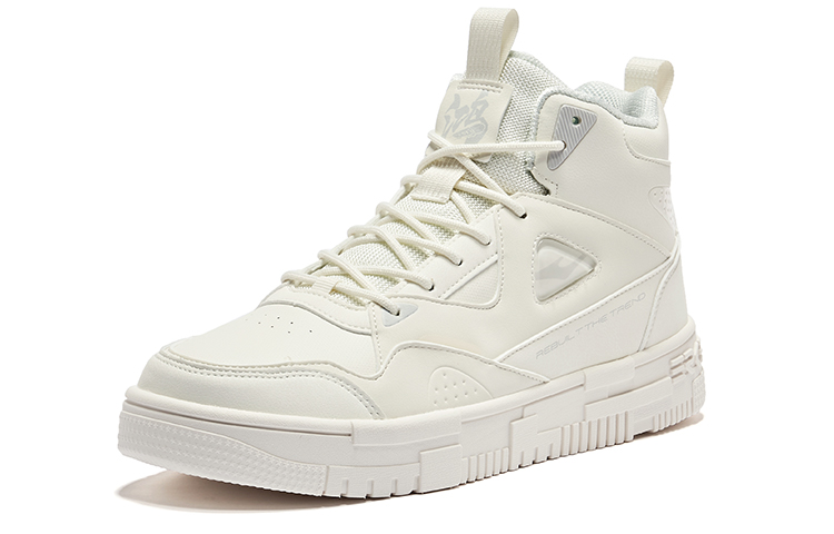 Lookbook Zapatillas ERKE Erxleben High-Top 'Blanco Goma Gris Lápiz' 11122301237-001