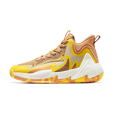 ERKE Erxleben Mid-Top Basketball 'Brown Yellow'