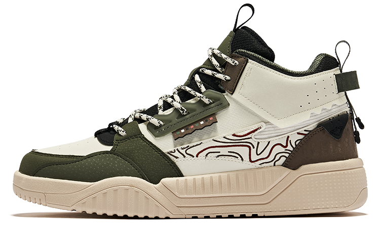 ERKE Erxleben Mid-Top Sneaker 'Dark Green Raw' 11122401145-502