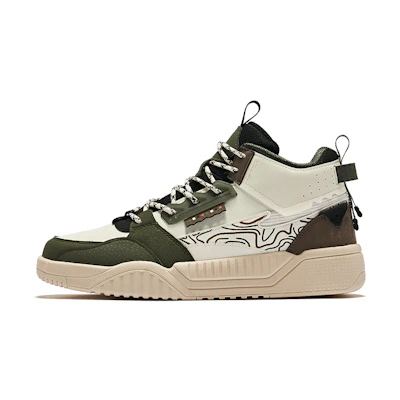 ERKE Erxleben Mid-Top Sneaker 'Dark Green Raw'