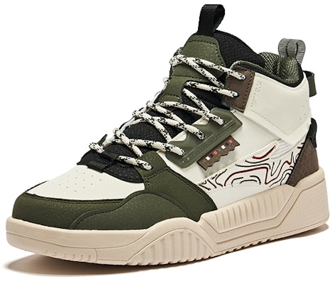 ERKE Erxleben Sepatu Mid-Top 'Dark Green Raw' 11122401145-502 Lookbook ERKE Erxleben Sepatu Mid-Top 'Dark Green Raw' 11122401145-502