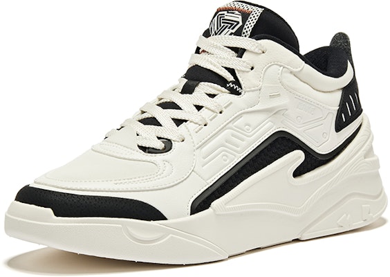 鴻星爾克 漫遊 休閒舒適 防滑耐磨 高幫 板鞋 男款 白黑 Lookbook 鴻星爾克 漫遊 休閒舒適 防滑耐磨 高幫 板鞋 男款 白黑