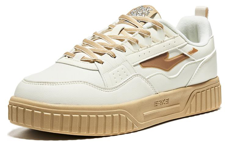 Order 鴻星爾克 復古休閒撞色 防滑耐磨 低幫 板鞋 卡其