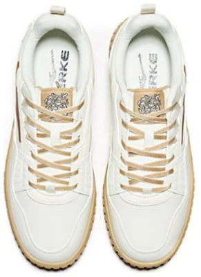 鴻星爾克 復古休閒撞色 防滑耐磨 低幫 板鞋 卡其 Shop 鴻星爾克 復古休閒撞色 防滑耐磨 低幫 板鞋 卡其