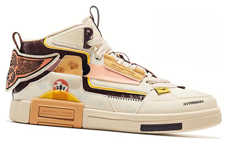 ERKE Henan Museum High Top Sneakers 'Warm Linen' 圖 2