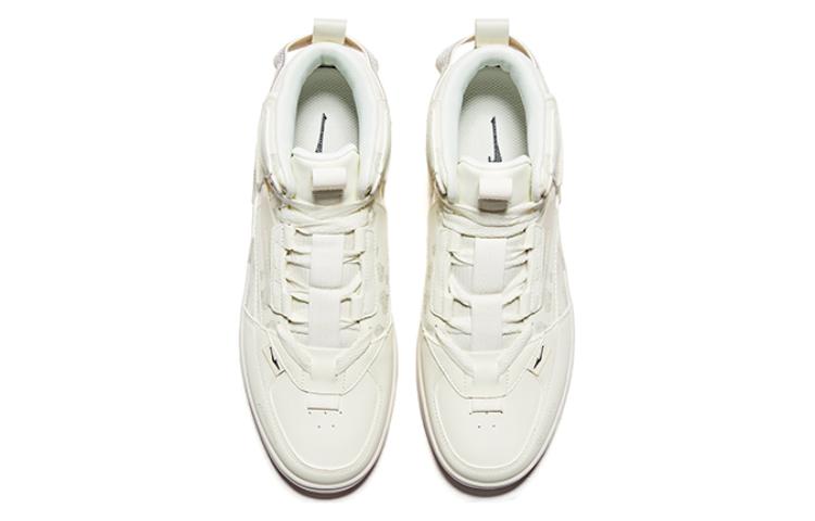 ERKE Henan Museum Warrior Owl 'Rubber White High-Top' 圖 2