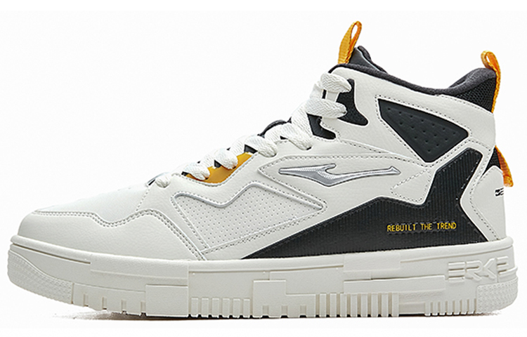 Buy ERKE Kasut Tinggi Kasual 'Putih Kuning Berbulu' 51121421085-001