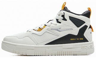 ERKE High-Top Casual Sneaker 'White Yellow Fleece-lined' 51121421085-001 ERKE High-Top Casual Sneaker 'White Yellow Fleece-lined' 51121421085-001