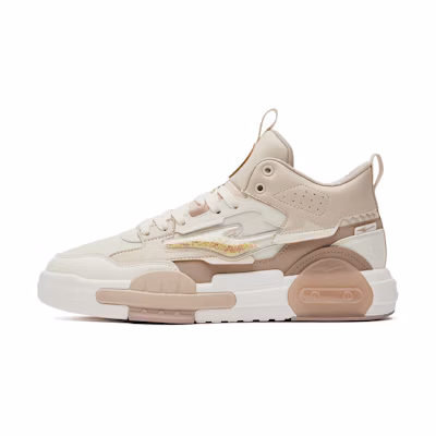 ERKE High-Top Skate Shoes 'White Mocha'