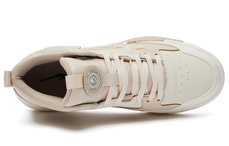 ERKE High-Top Skate Shoes 'White Mocha' 圖 3