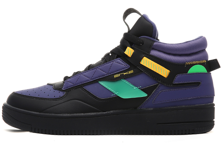 ERKE High-Top Sneakers 'Black Purple'