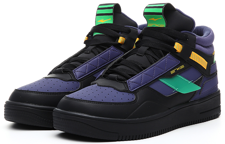 ERKE High-Top Sneakers 'Black Purple' 圖 3