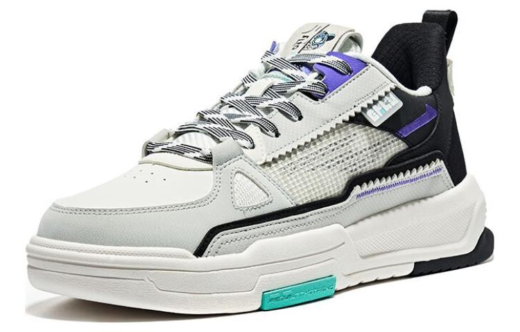 Order 鴻星爾克 電池熊貓 休閒時尚 減震透氣 低幫 板鞋 白黑