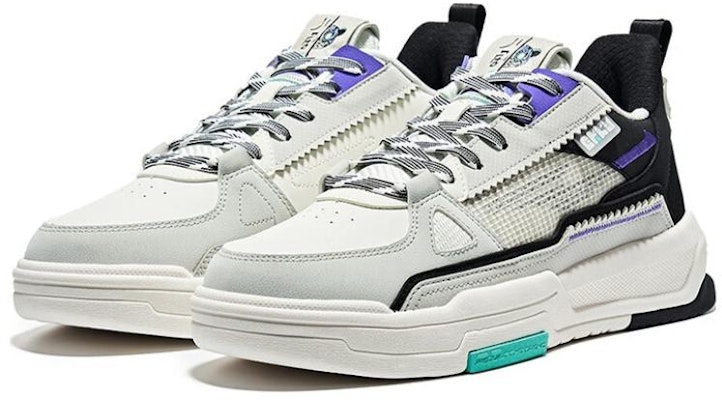 鴻星爾克 電池熊貓 休閒時尚 減震透氣 低幫 板鞋 白黑 Lookbook 鴻星爾克 電池熊貓 休閒時尚 減震透氣 低幫 板鞋 白黑