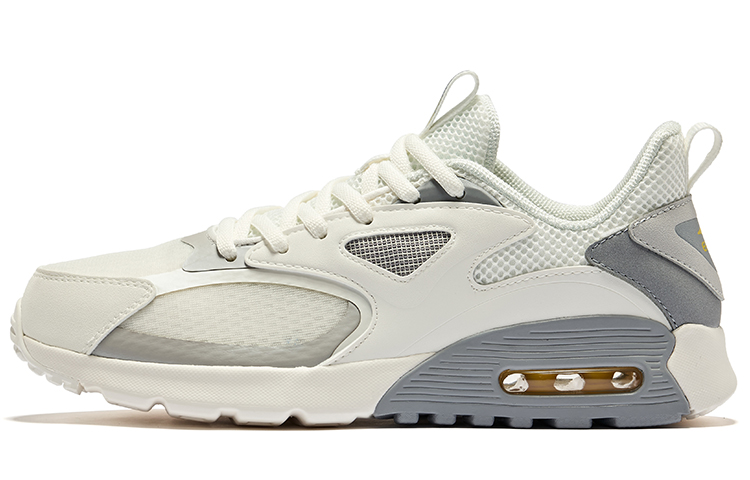 Buy 鴻星爾克 網格拼接 減震耐磨 低幫 跑步鞋 男款 白灰色