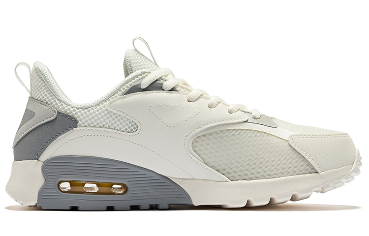 Order 鴻星爾克 網格拼接 減震耐磨 低幫 跑步鞋 男款 白灰色