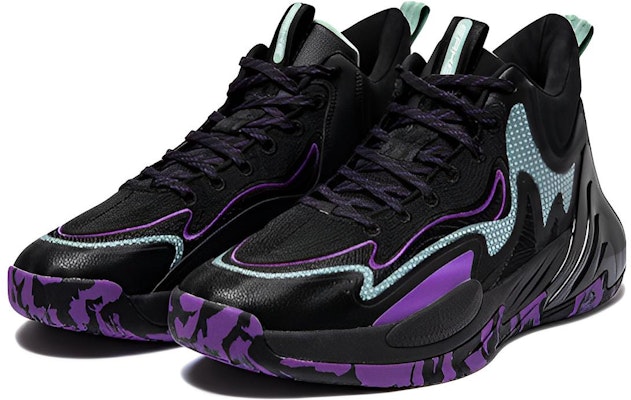 ERKE Hongxing Basketball Mid 'Black Purple' 11122304287-003 Order ERKE Hongxing Basketball Mid 'Black Purple' 11122304287-003