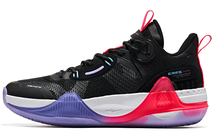 ERKE Hongxing Basketball Shoes Low 'Black Purple'