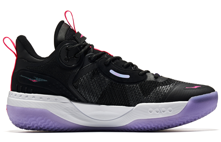 ERKE Hongxing Basketball Shoes Low 'Black Purple' 圖 2