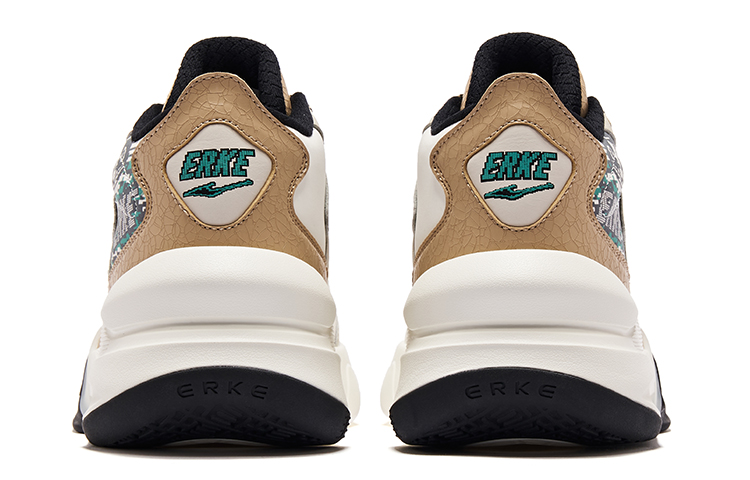 ERKE Hongxing Basketball Style Mid 'Battery Panda - Brown' 圖 4