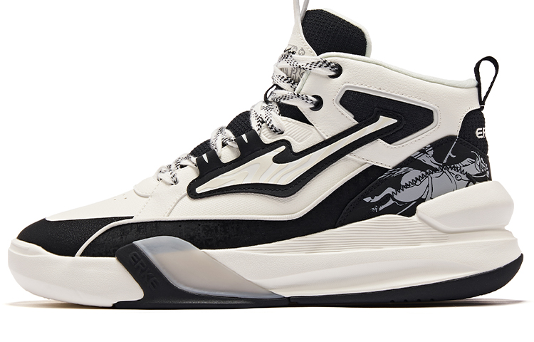 ERKE Hongxing Black Gum White 'Royal Court Night Garden 2.0'