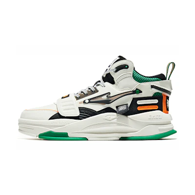 ERKE Hongxing Board Shoes 'White Black'