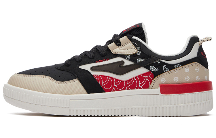 ERKE Hongxing Casual Low 'Cashew Flower Black Red'
