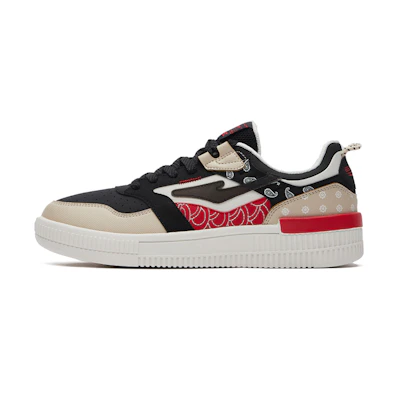 ERKE Hongxing Casual Low 'Cashew Flower Black Red'