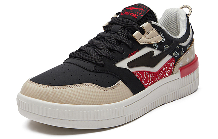 ERKE Hongxing Casual Low 'Cashew Flower Black Red' 圖 3