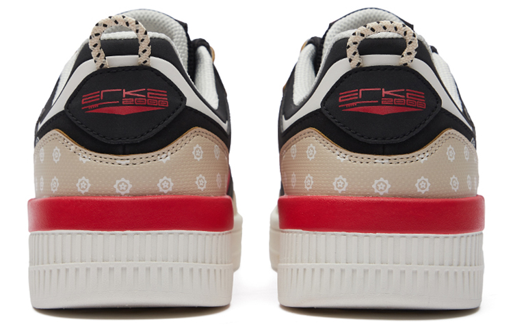 ERKE Hongxing Casual Low 'Cashew Flower Black Red' 圖 4