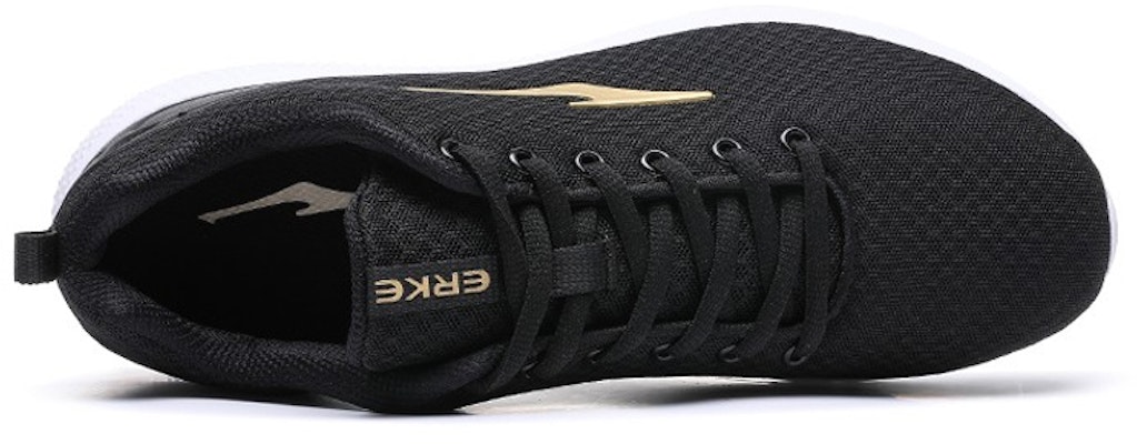 鴻星爾克 密網針織 透氣 低筒 跑步鞋 男款 黑金 Lookbook 鴻星爾克 密網針織 透氣 低筒 跑步鞋 男款 黑金