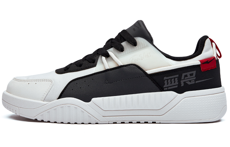 ERKE Hongxing Low 'Fearless Patchwork Black White'