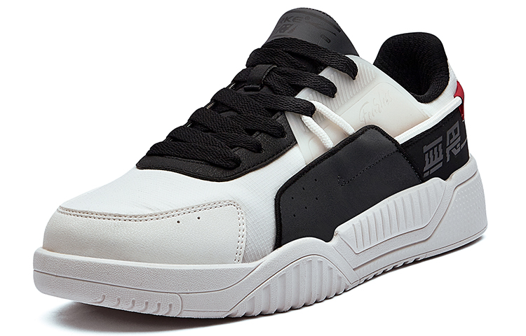 ERKE Hongxing Low 'Fearless Patchwork Black White' 圖 3