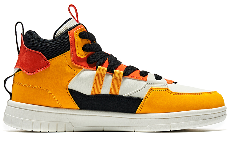 Order 鸿星尔克经典高帮复古白黄款 11122301233-006