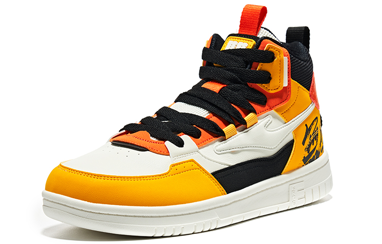 Lookbook 鸿星尔克经典高帮复古白黄款 11122301233-006