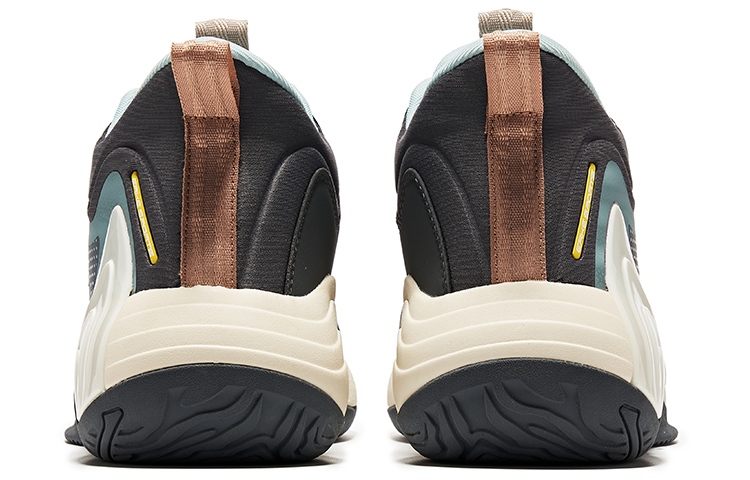 Shop 鸿星尔克 中帮篮球鞋 '灰绿色' 11122304287-107