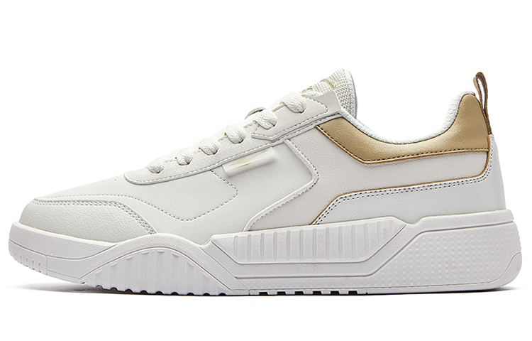 Buy 鸿星尔克 复古休闲低帮 '白棕' 51122101057-004